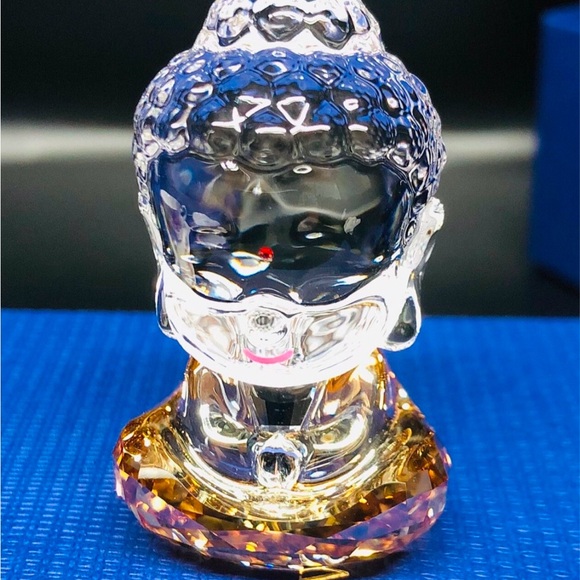 SWAROVSKI Crystal CUTE BUDDHA Decoration Figurine -5492232 New - Picture 2 of 7